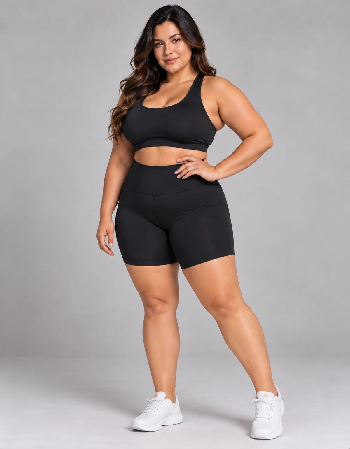 Kit 2 Shorts Poliamida Premium Plus Size - LegBrasil