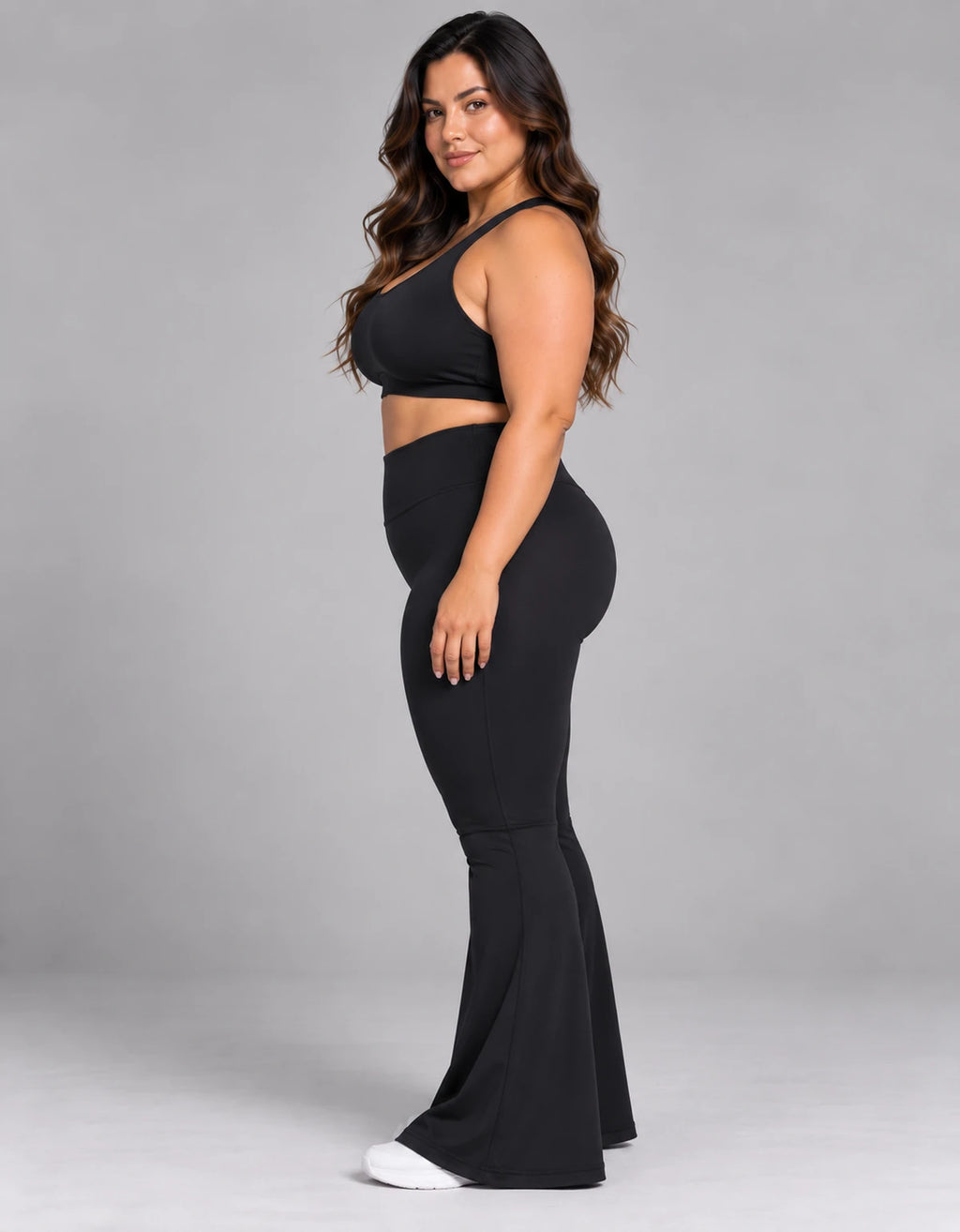 Calça Flare Poliamida Premium Plus Size - LegBrasil