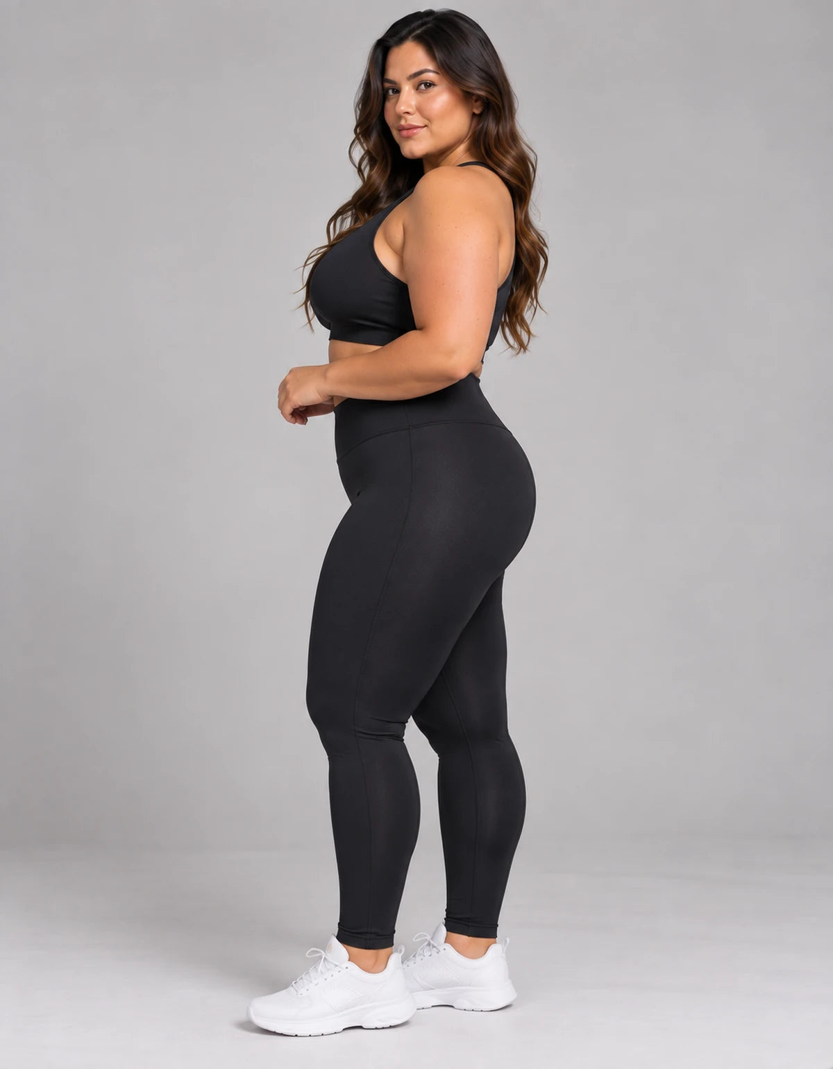 Kit 2 Leggings Poliamida Premium Plus Size - LegBrasil