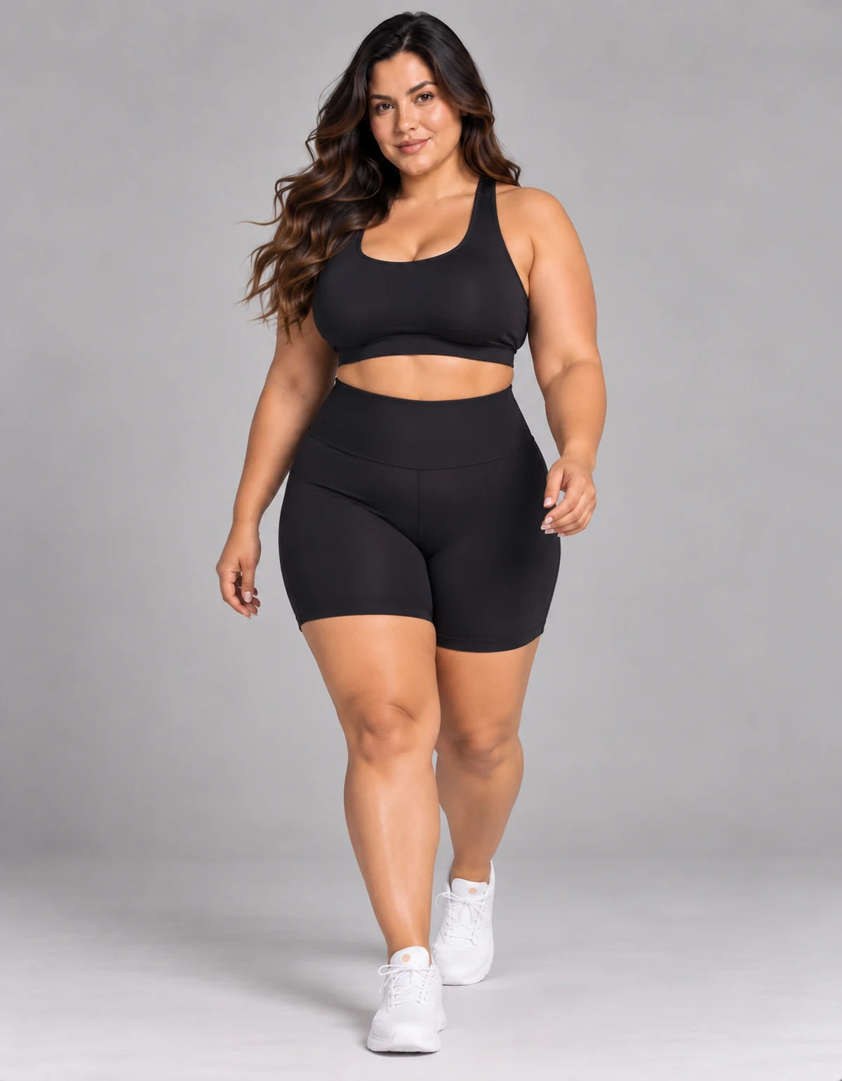 Conjunto Top + Shorts Poliamida Plus Size - LegBrasil