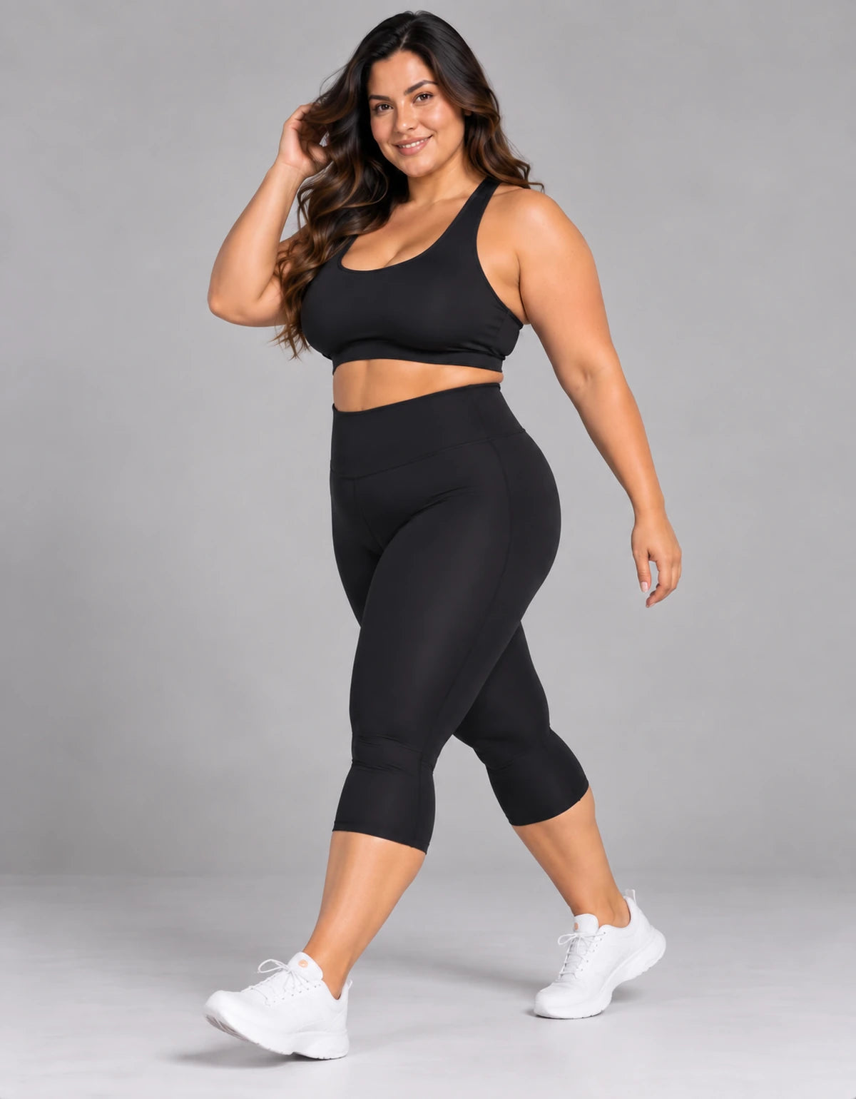 Conjunto Top + Corsário Poliamida Plus Size - LegBrasil
