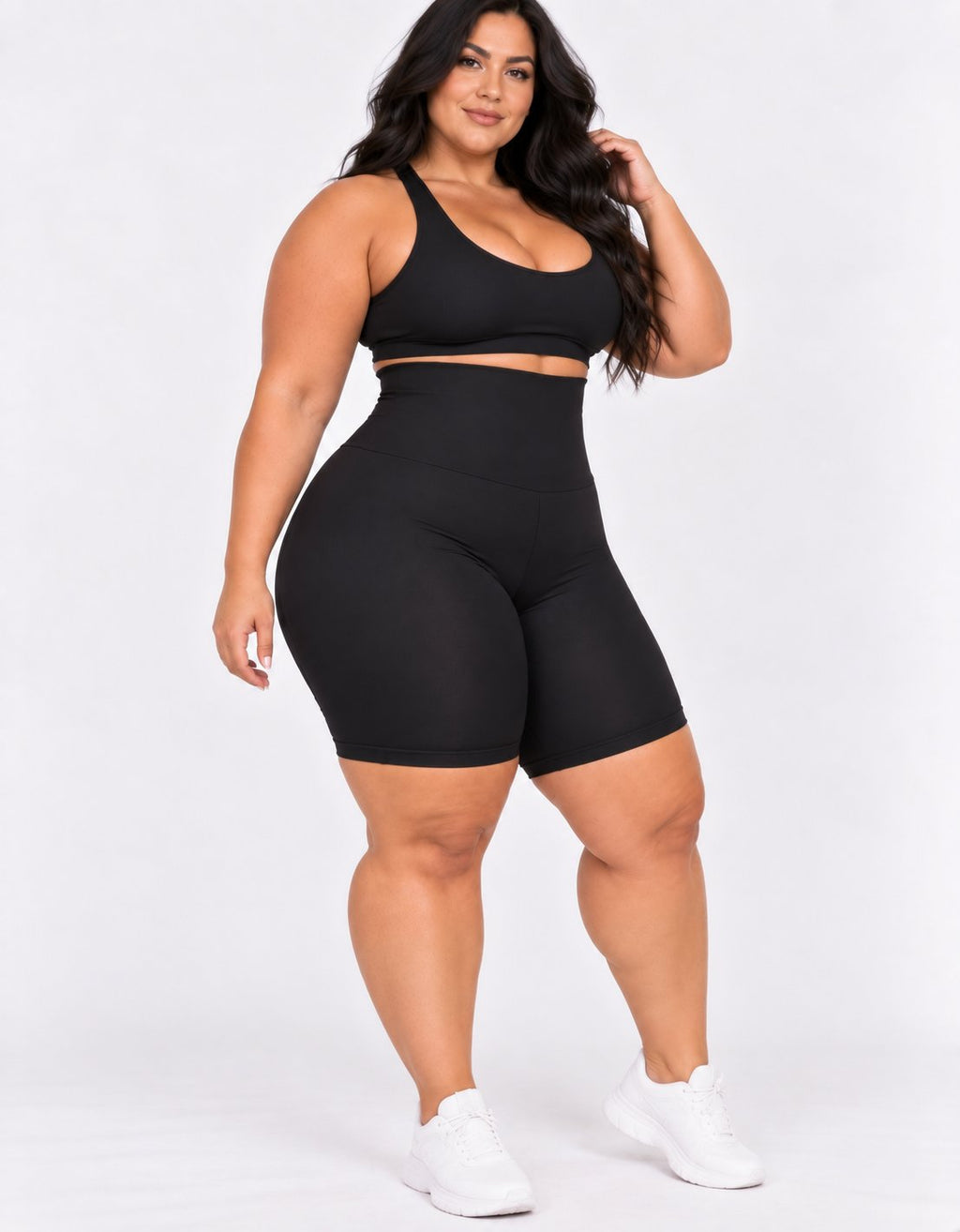 Kit 2 Bermudas Modeladoras Plus Size Cós 20cm - foto 4