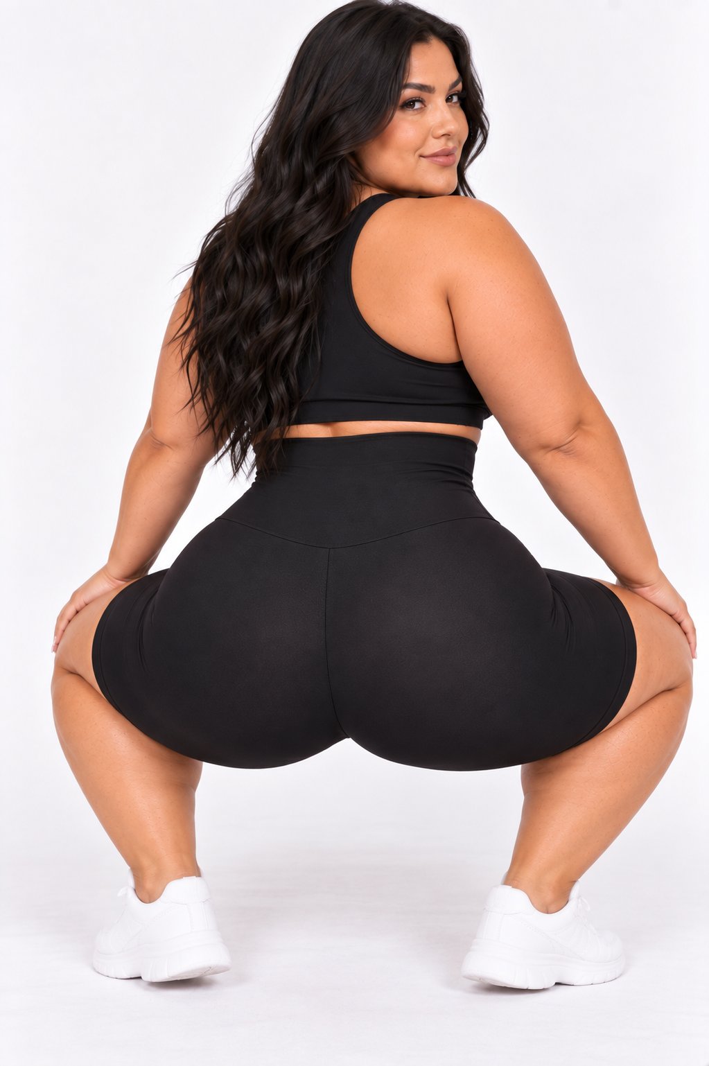 Kit 2 Bermudas Modeladoras Plus Size Cós 20cm - foto 7
