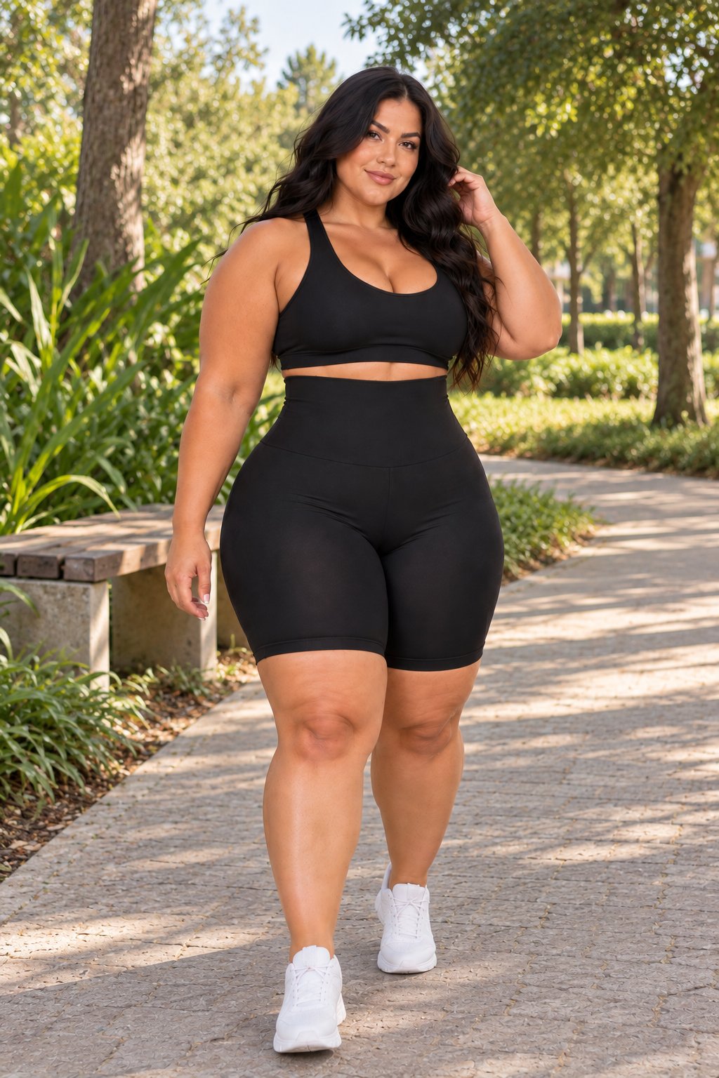 Kit 2 Bermudas Modeladoras Plus Size Cós 20cm - foto 10