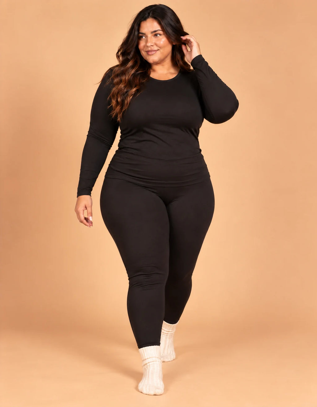 Kit 2 Blusas Térmicas Peluciadas Plus Size - foto 7