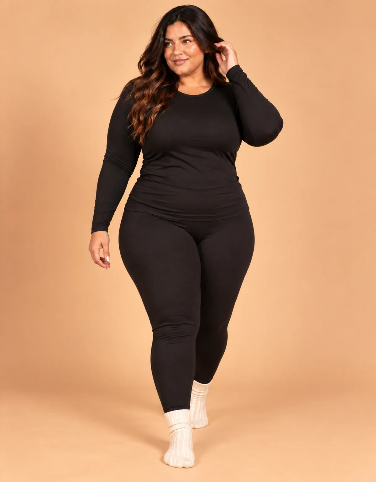 Kit 2 Blusas Térmicas Peluciadas Plus Size - foto 7