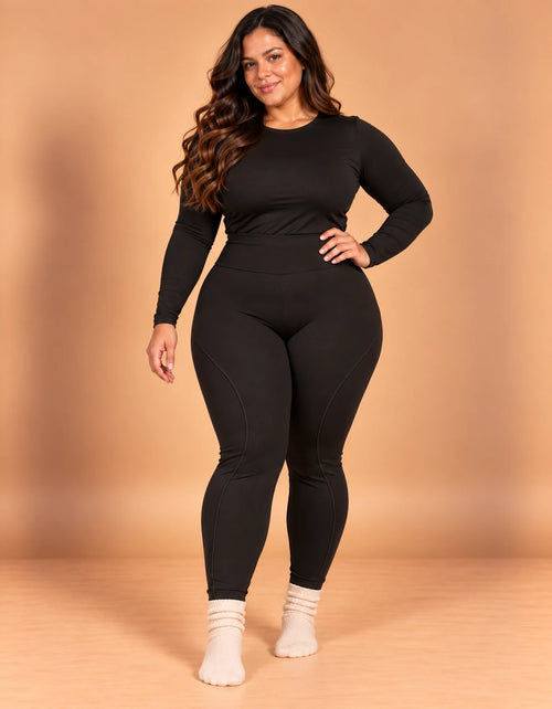 Kit 2 Calças Montaria Térmicas Peluciadas Plus Size - foto 1
