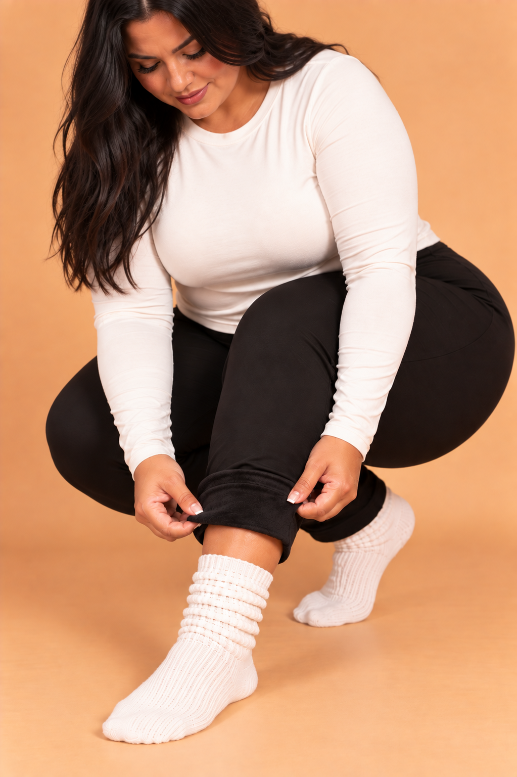Kit 2 Calças Térmicas Segunda Pele Peluciadas Plus Size - foto 4