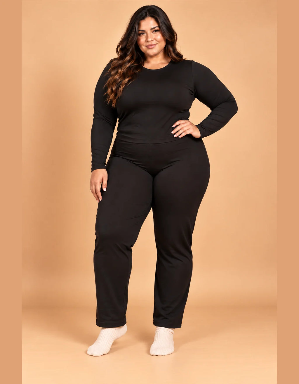 Conjunto Térmico Segunda Pele Peluciado Plus Size - foto 1