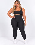Kit 2 Leggings Modeladoras Plus Size Cós 20cm - foto 1