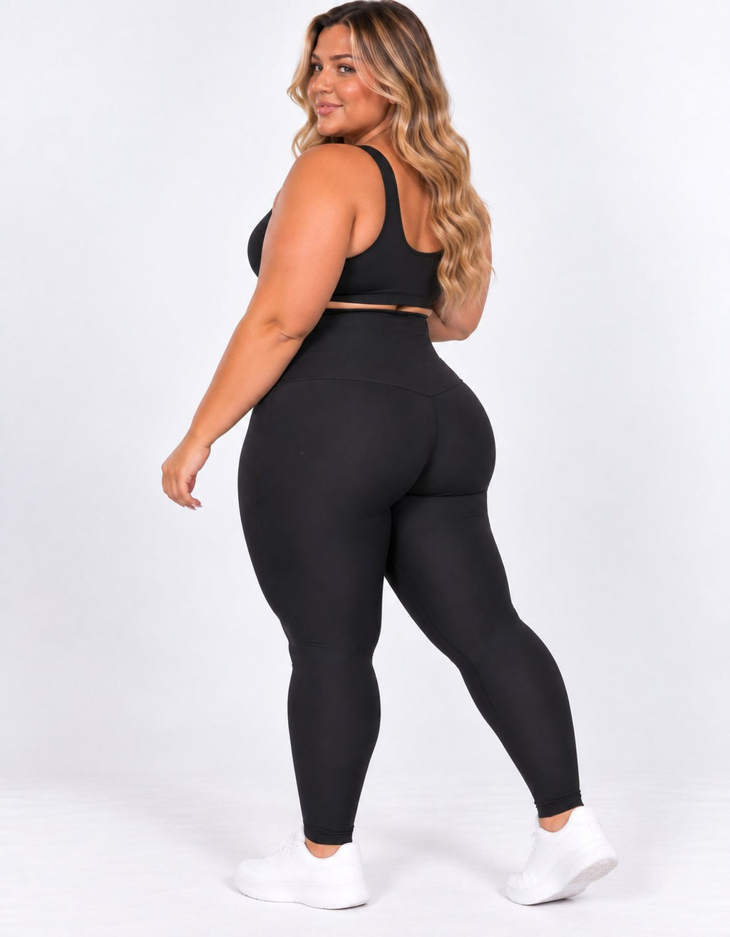 Kit 2 Leggings Modeladoras Plus Size Cós 20cm - foto 3