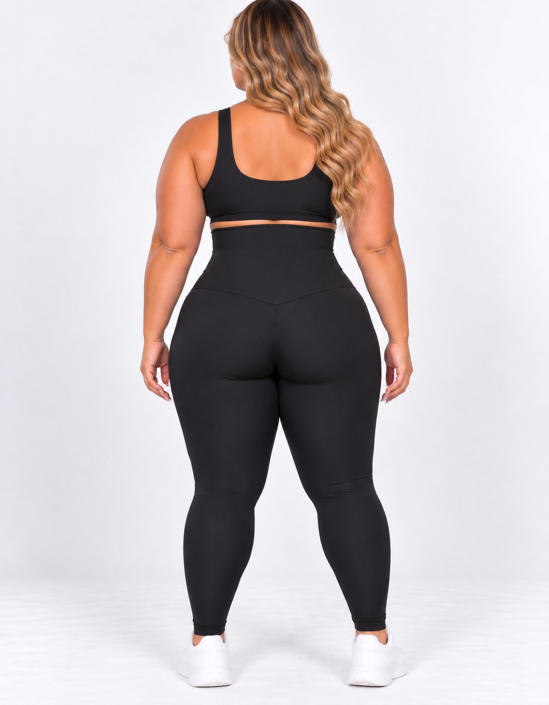 Kit 2 Leggings Modeladoras Plus Size Cós 20cm - foto 4