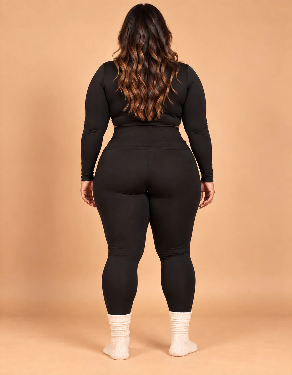 Kit 2 Leggings Térmicas Peluciadas Plus Size - foto 2