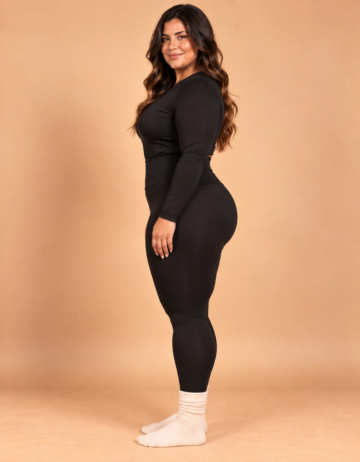 Kit 2 Leggings Térmicas Peluciadas Plus Size - foto 4