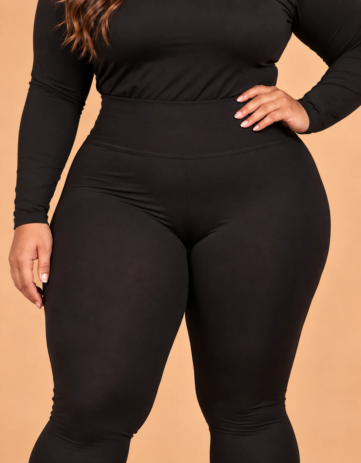 Kit 2 Leggings Térmicas Peluciadas Plus Size - foto 5